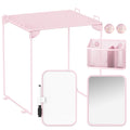 Svartur Pink Locker Accessories With Locker Shelf, Magnetic Mirror, Magnetic Pen Holder, Magnetic Small Whiteboard, Back To Scho
