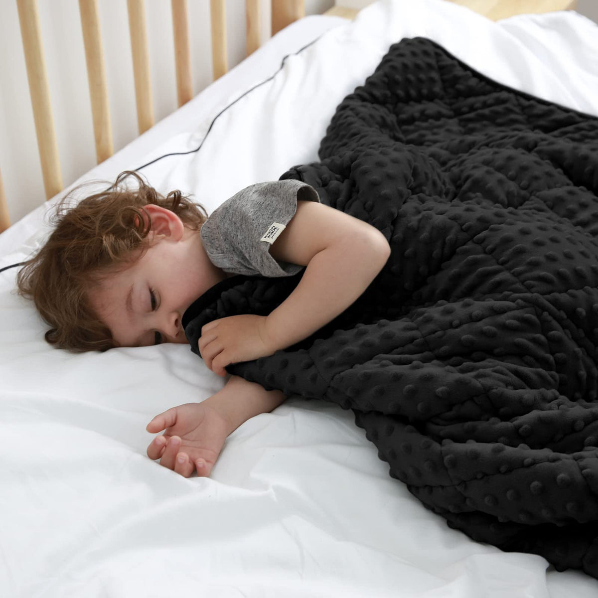 Maxtid Kids Weighted Blanket 3 Pound Reversible Heavy Blankets Black 36'X48' Hush Warmed Blanket Gifts