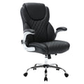 Reficcer Executive Office Chair, High Back Faux Leather Ergonomic Office Desk Chairs With Wheels, 90-120 Rocking Managerial Swiv