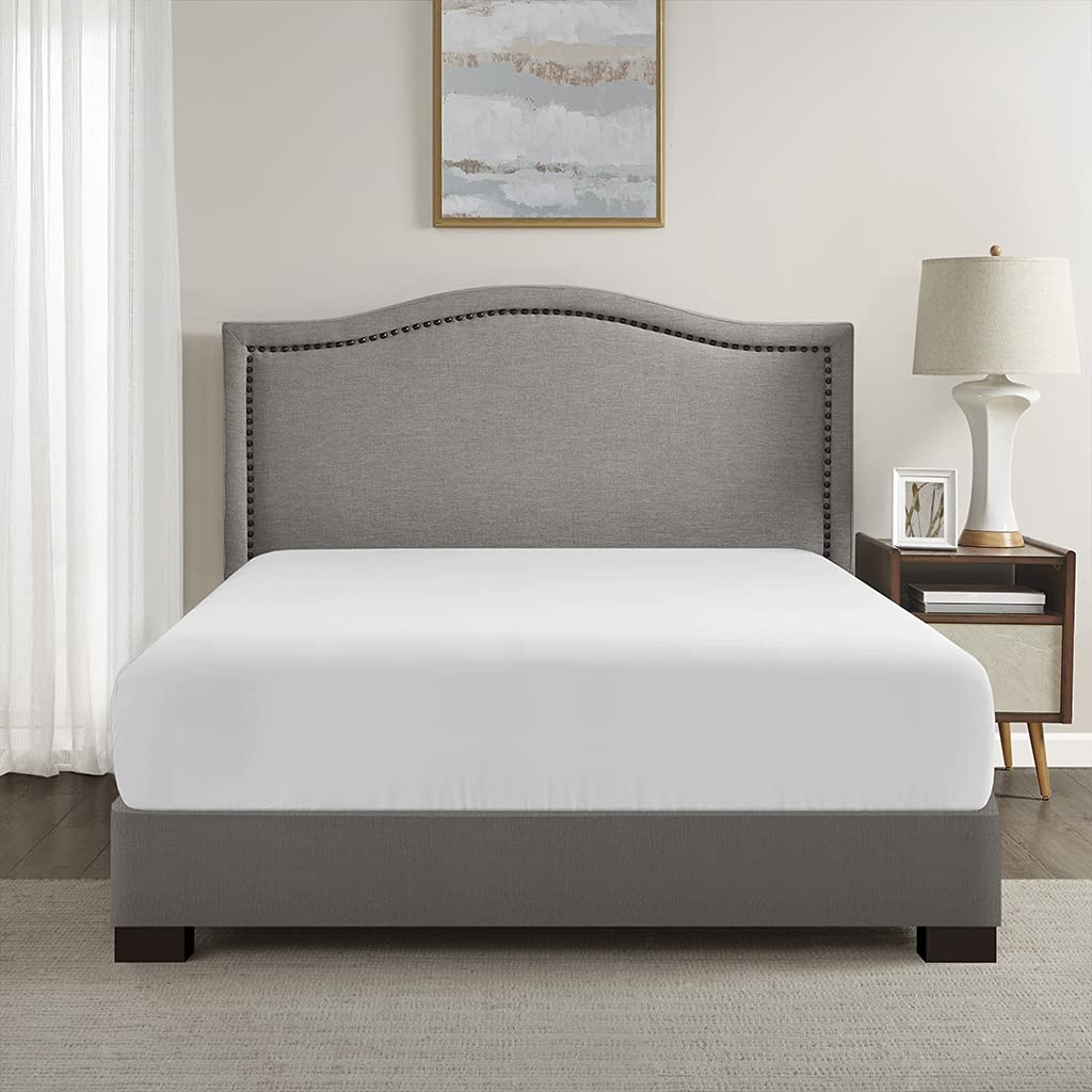 Comfort Spaces Coolmax Moisture Wicking Fitted Sheet Only Super Soft, Fade Resistant, All Elastic Deep Pocket Fits Up To 16' Mattress - Warm Weather Cooling Sheets For Night Sweats, Queen, White