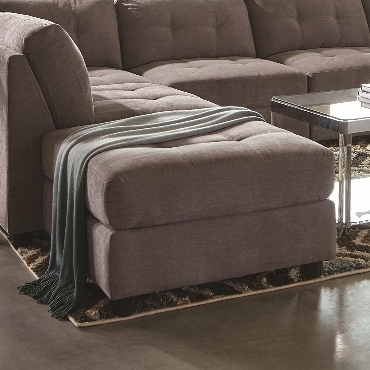 Coaster Ottoman Black Claude Sectional 551006