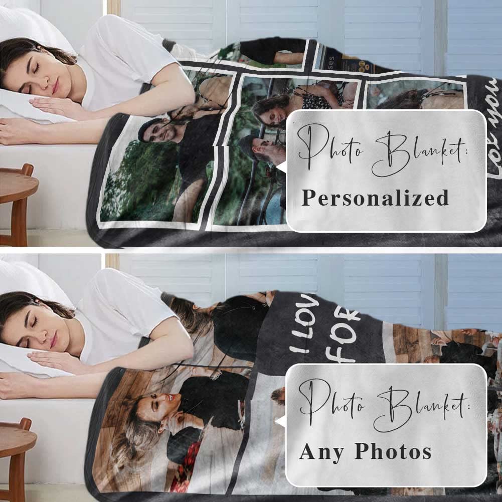 Dayofshe Printed In Usa-Ships Next Day, Customized Photo Blanket Gifts For Women Girlfriend, Personalized Blankets With Picture