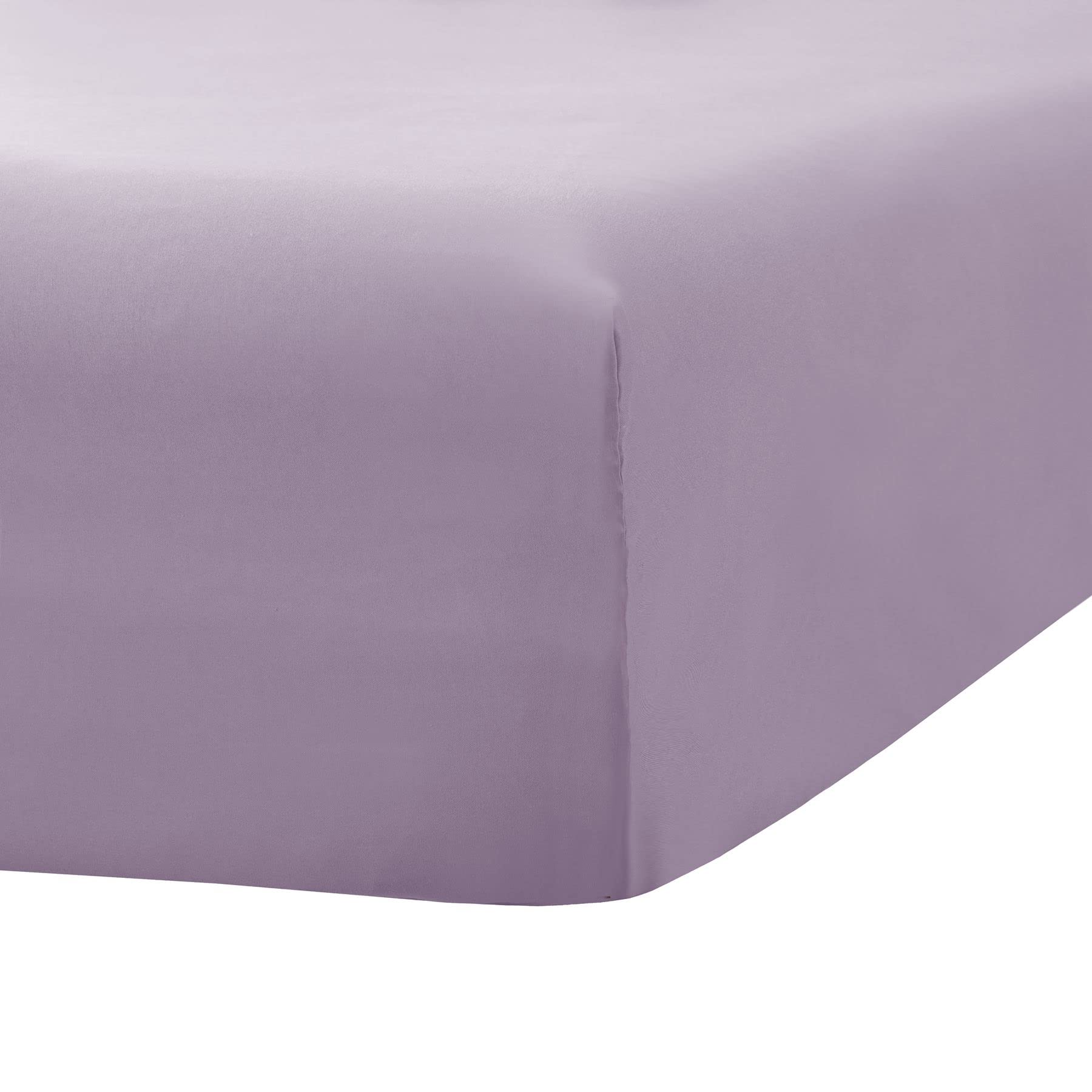 Ghooss Fitted Sheet Lavender-Full Size Fitted Sheet Only-Fitted Deep Pocket Sheet-Soft Wrinkle Free Sheet-1 Pack(Lavender,Full)