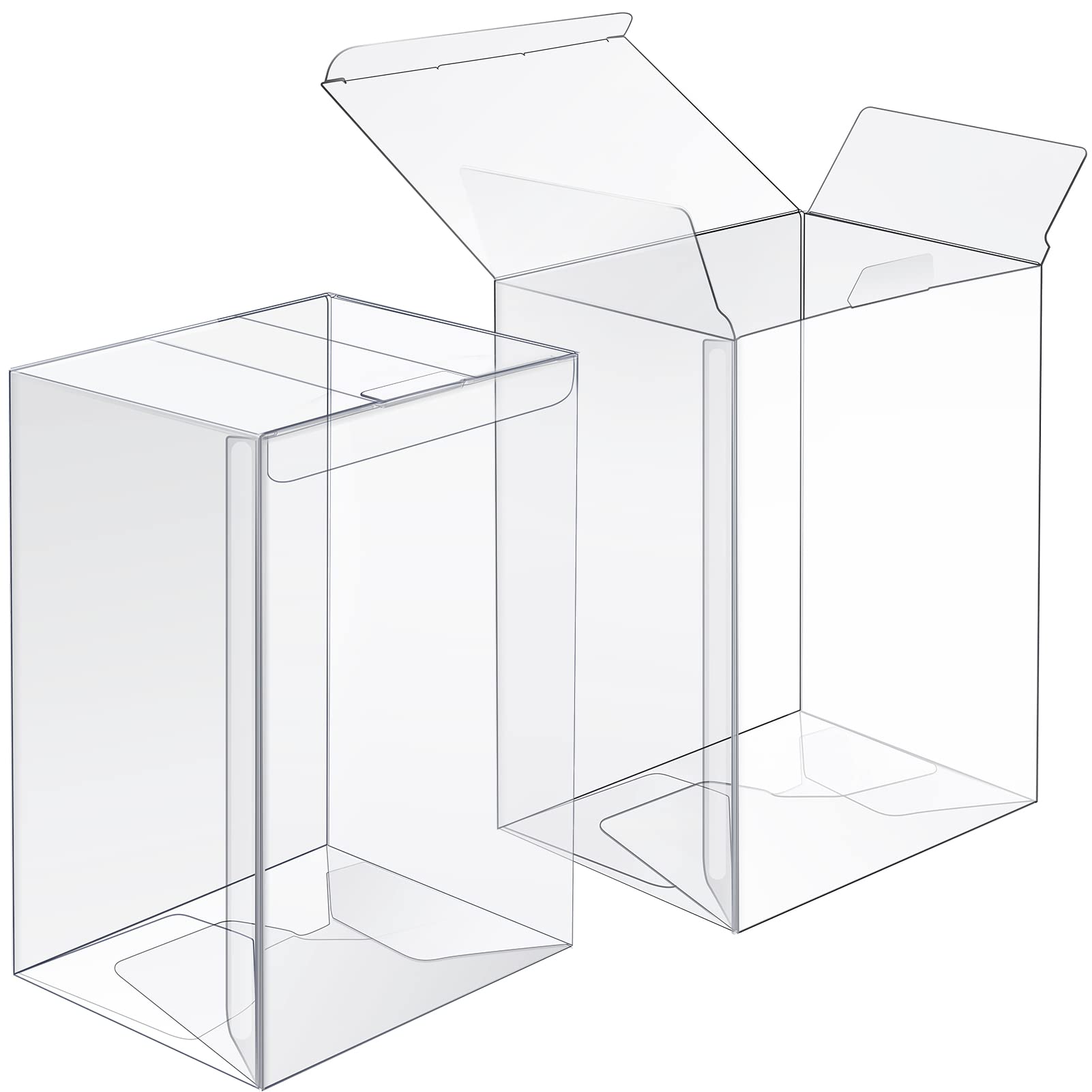 Cregear 25 Pack Protectors Case Apply For Funko- 4 ' Inch-Pop Vinyl Figures, 0.38Mm Crystal Clear Protector, Plastic Protector