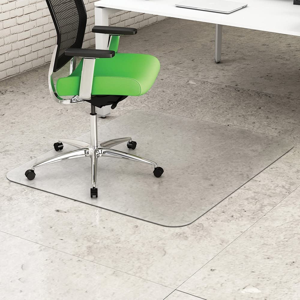 Deflecto Deflect-O Earth Source Chair Mat for Hard Floors, Straight Edge, 36&quot; x 48&quot;, Clear