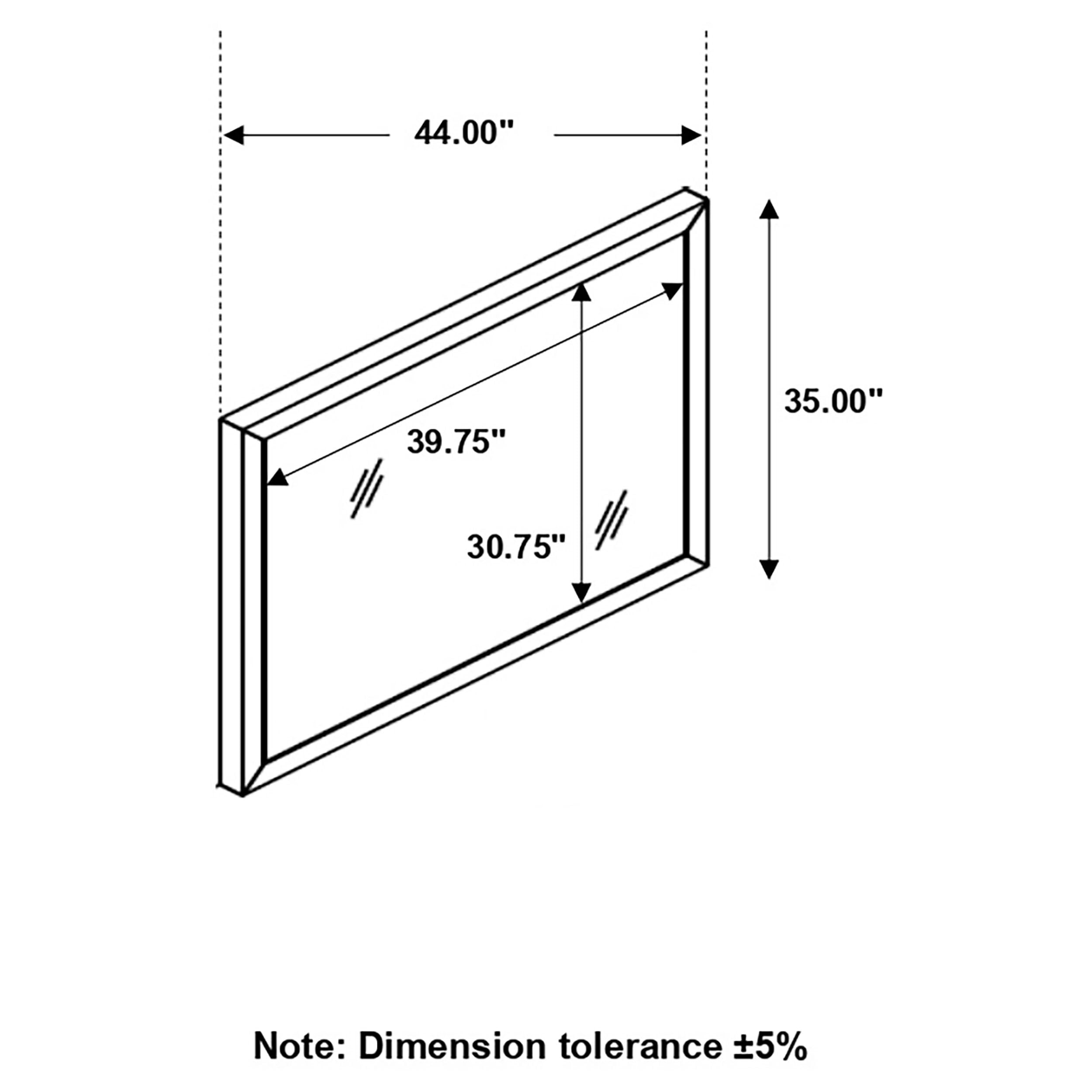 Coaster Home Furnishings Taylor Rectangular Dresser Mirror Light Honey Brown