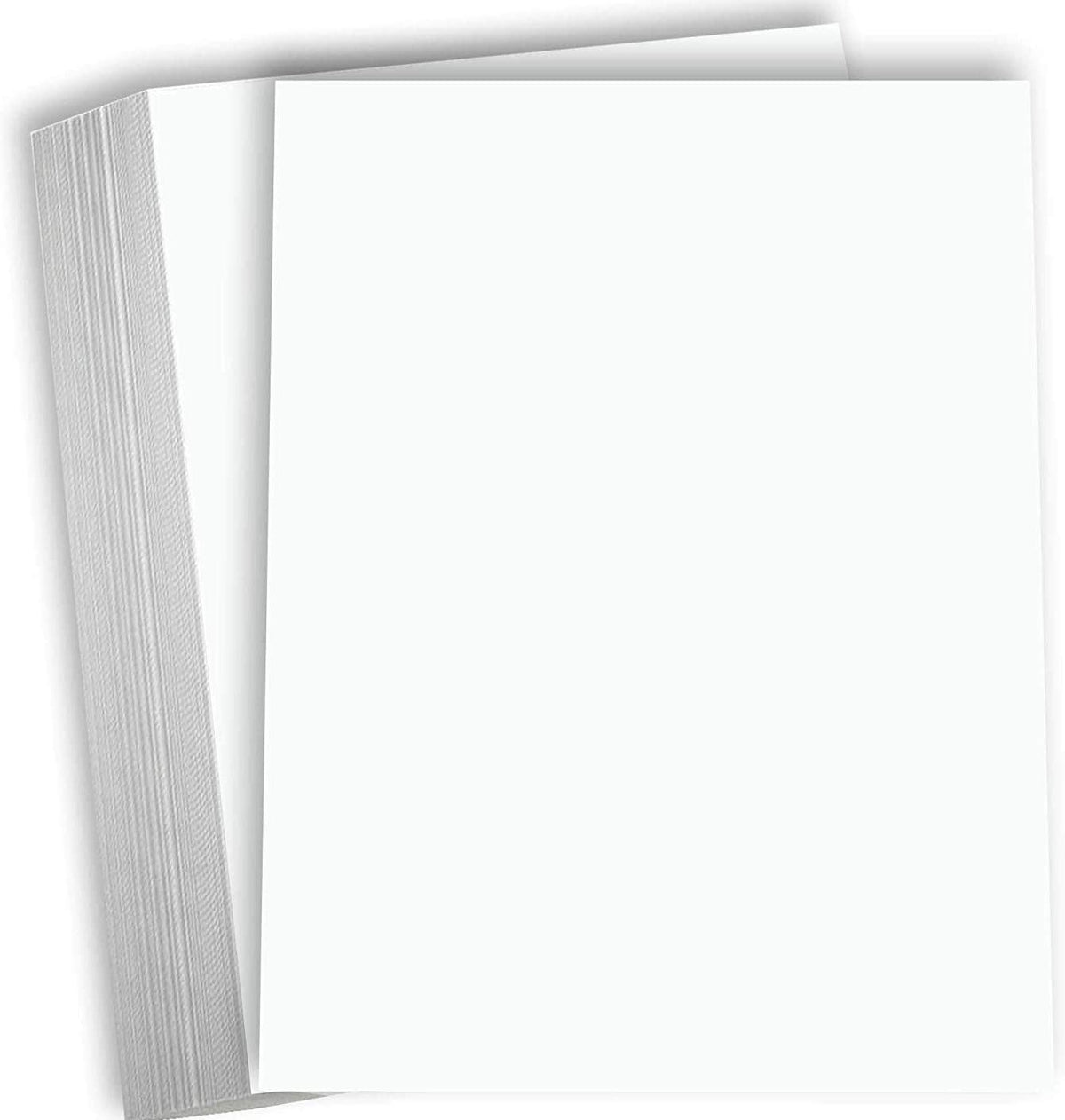 Hamilco White Cardstock Thick Paper - 8 12 X 11 Blank Heavy Weight 80 Lb Cover Card Stock - For Brochure Award And Stationery Pr