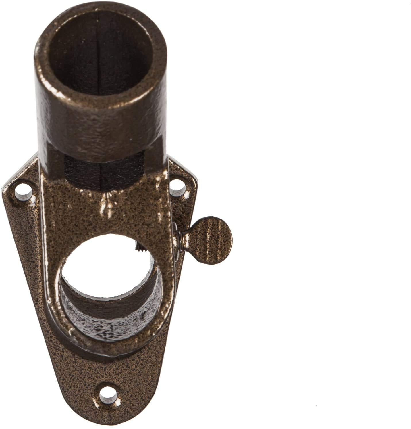 Evergreen Flag Bracket Two-Position 45 And 90 Degree | Aluminum | Copper | Hardware Incl | Outdoor Home And Garden D