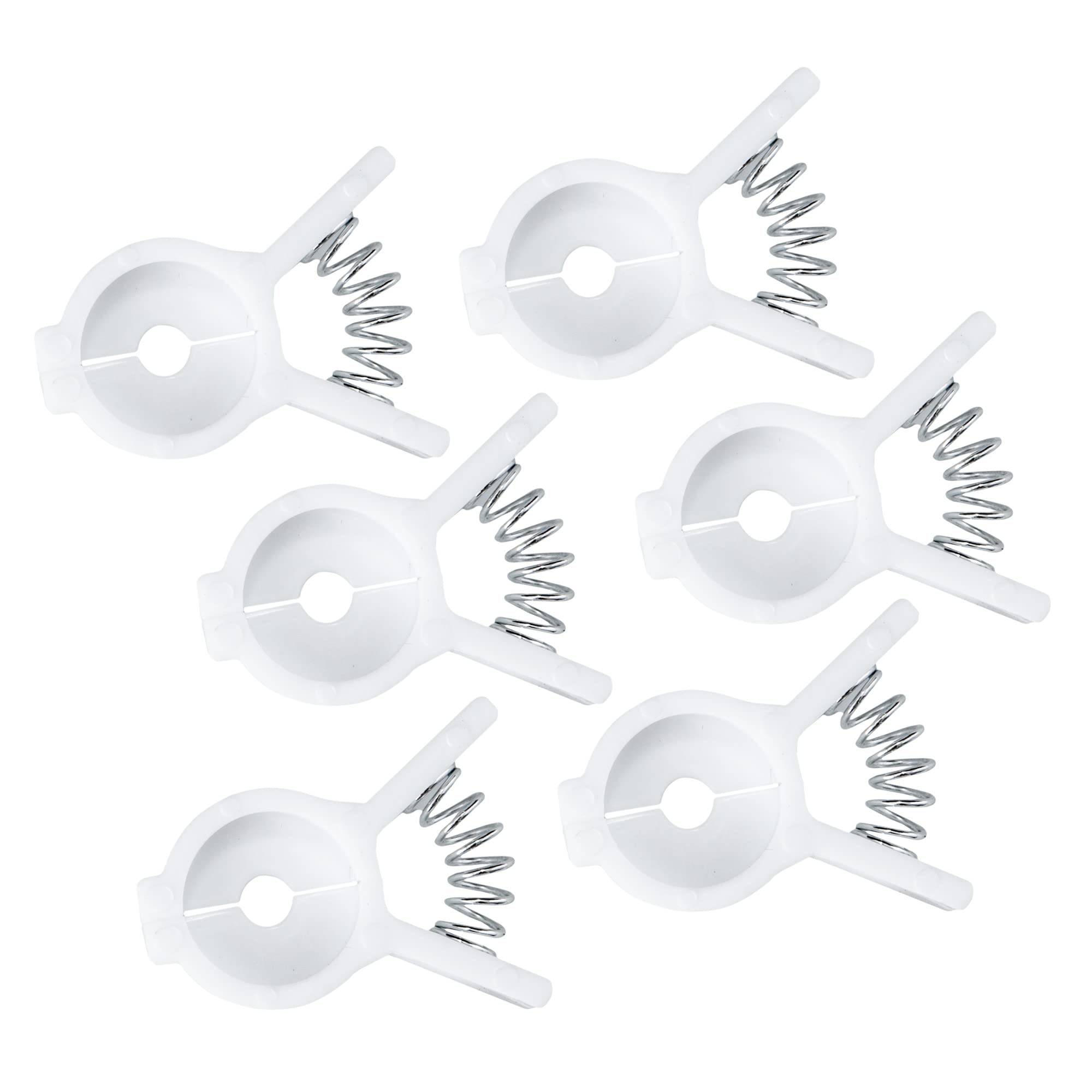 Chef Craft Select Plastic Bread and Bagel Clip, 6 Piece Set, White