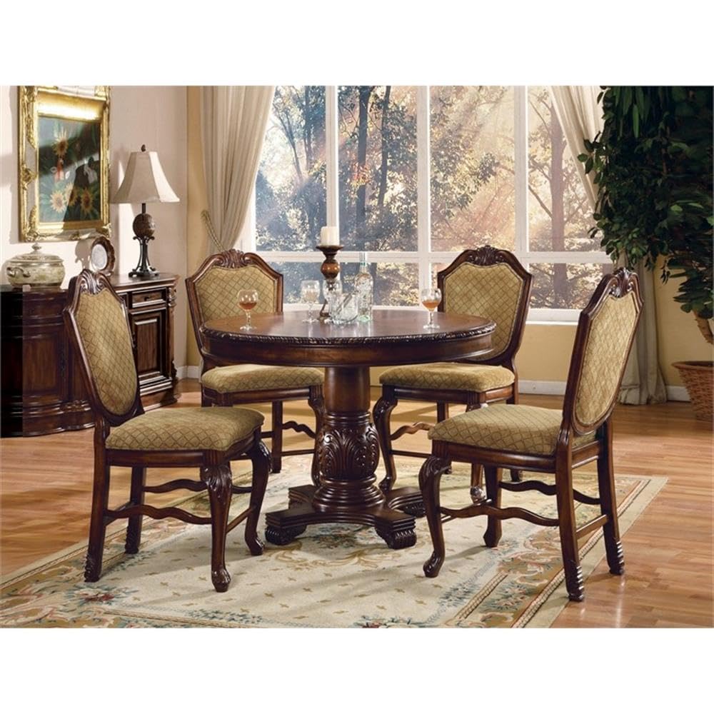 Acme Chateau De Ville Counter Height Table in Espresso
