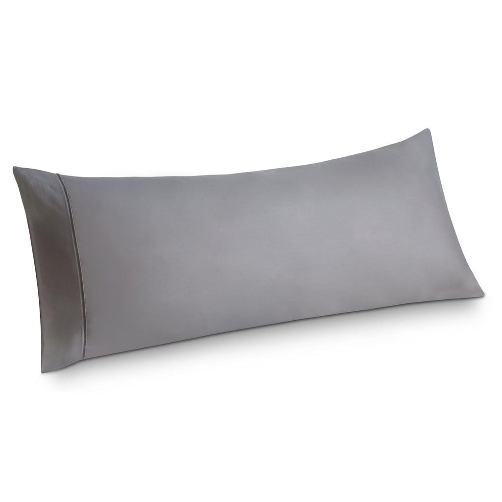 Bedsure Body Pillow Case Cover - Grey Polyester Microfiber Long Pillow Cases, Ultra Soft And Cozy Body Pillowcase With Envelope Closure, 1 Pack, 20X54 Inches