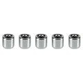 Mega Candles 5 pcs Silver 1/2 Inch Diameter Ceramic Chime Ritual Spell Candle Holders, Great for Casting Chimes, Meditation, Rit