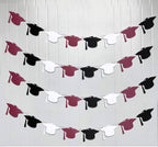 Graduation Party Decorations Maroon Black 2024/Burgundy Black Graduation Decorations 2024 FSU Maroon Graduation 2024 4pcs Gradua