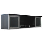 Safco Mayline Mnh72Lgs Medina Hutch Cabinet With Glass Doors, 72"W, Gray Steel Laminate