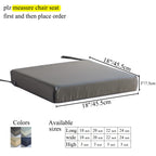 Patio Chair Cushions Non Slip Bottom Chair Pad With Ties Set Of 2 Waterproof Square Outdoor Seat Cushion Replacement For Garden