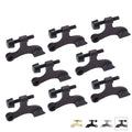 Enconker Hinge Pin Door Stopper Oil Rubbed Bronze 8 Pack, Adjustable Head Screw Heavy Duty Wall Protectors From Door Knobs, Door