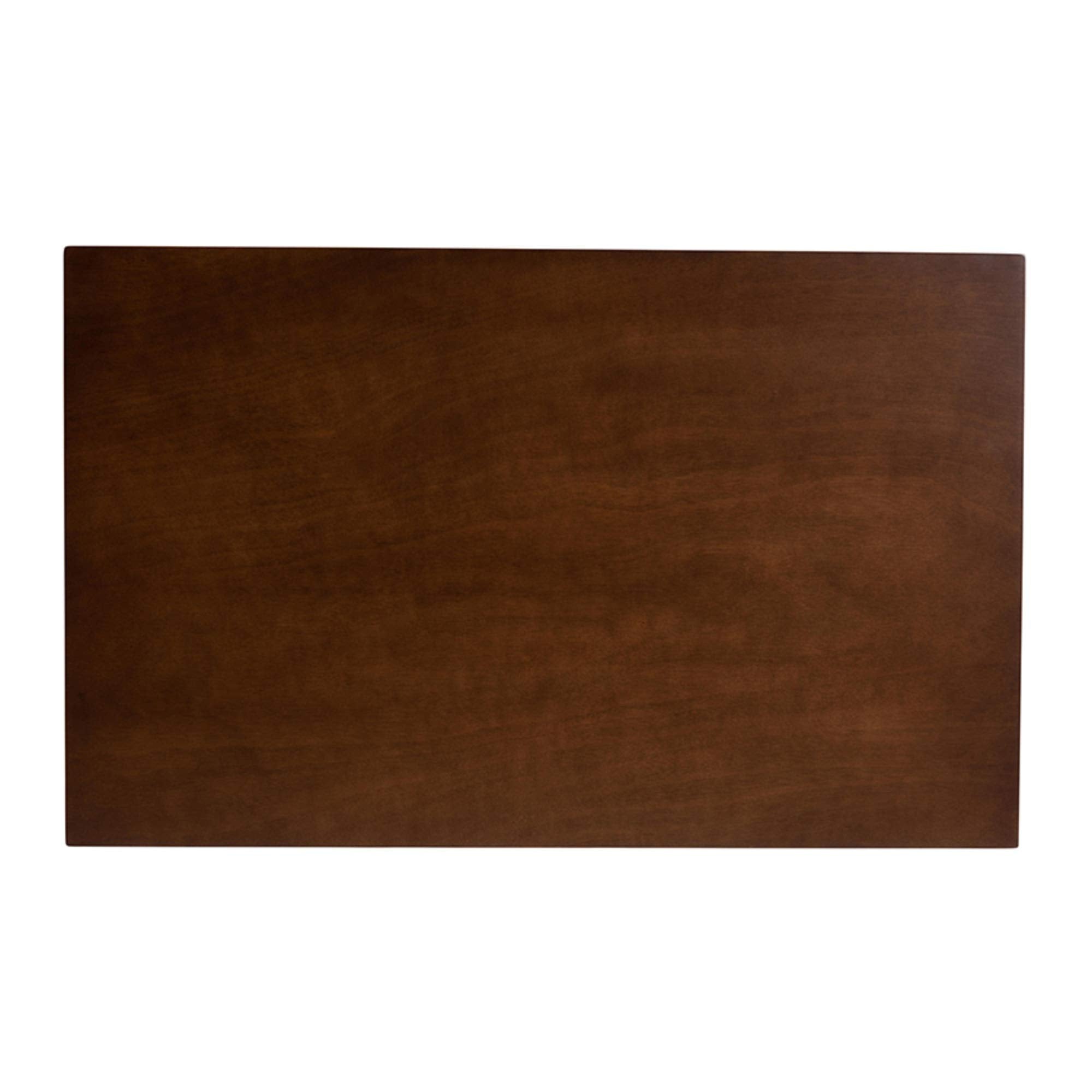 Baxton Studio Britte Mid-Century Modern Transitional Walnut Brown Finished Rectangular Wood Dining Table