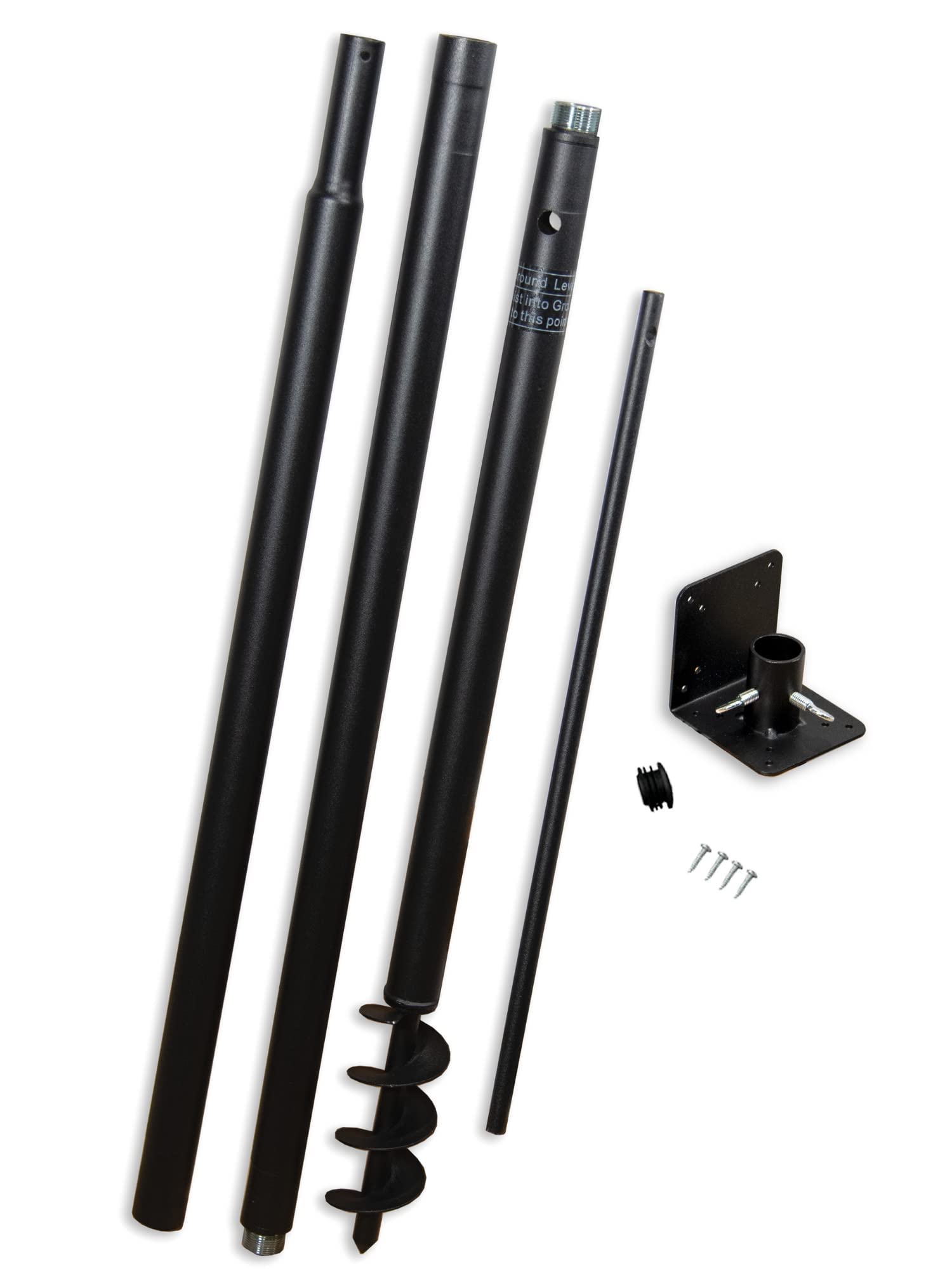 Universal Mounting Pole Kit - Great For Post-Mounted Bird Houses And Bird Feeders, Heavy Duty Pole With Threaded Connections
