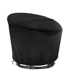 Iceberg Elf Papasan Chair Cover Waterproof,(For 47In Outdoor Papasan Chairs Covers Black) Zipper Design, Easy To Put On And Take