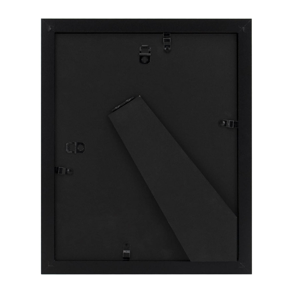 Golden State Art, Simple And Stylish Picture Frame With Ivory Color Mat & Real Glass (8X10-Table Top, Black)