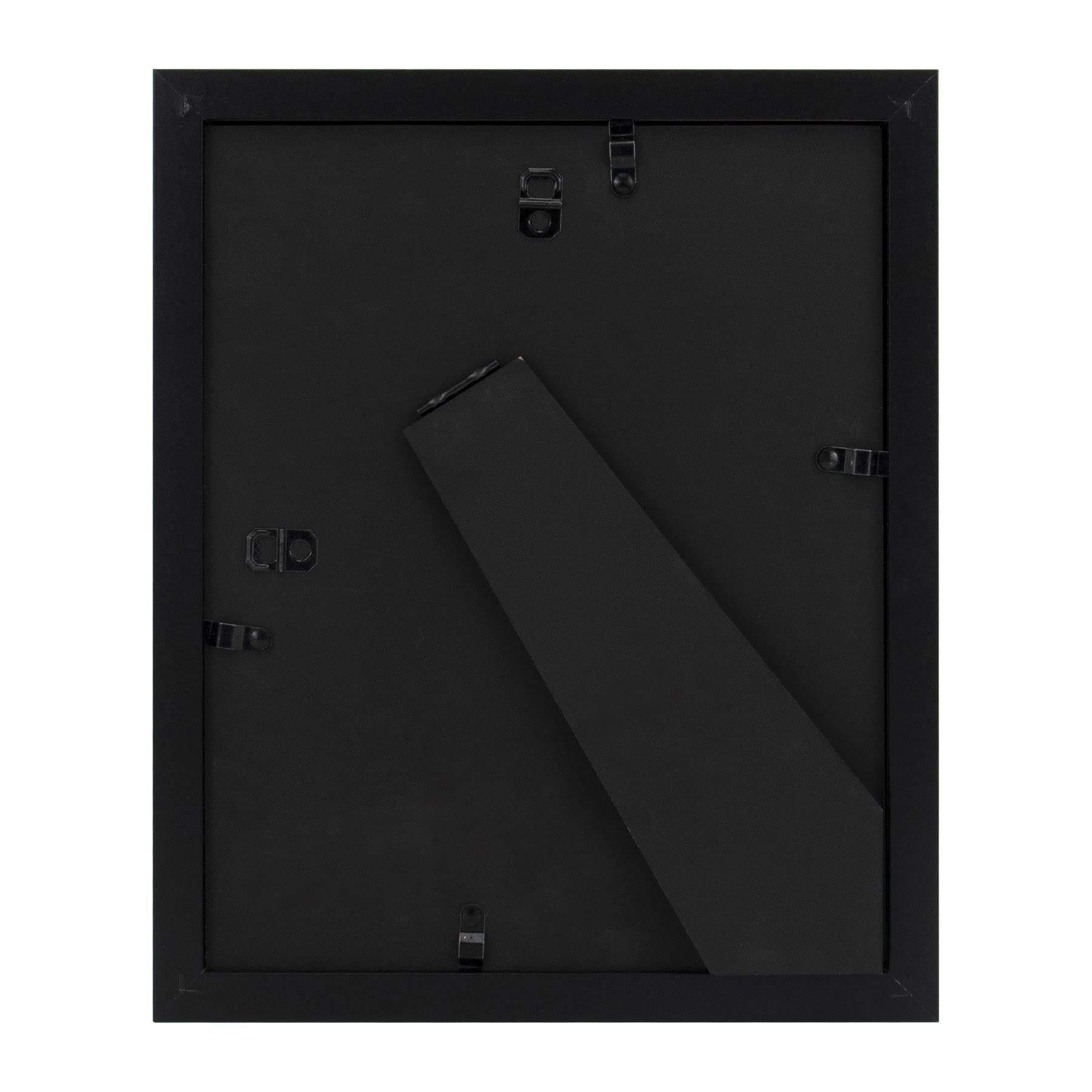 Golden State Art, Simple And Stylish Picture Frame With Ivory Color Mat & Real Glass (8X10-Table Top, Black)