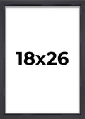 18x26 Shadow Box Frame Contemporary Black | 1'' Depth of Usable Space| Interior Size 18x26 or 26x18 Inches| UV Resistant Acrylic