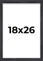 18x26 Shadow Box Frame Contemporary Black | 1'' Depth of Usable Space| Interior Size 18x26 or 26x18 Inches| UV Resistant Acrylic