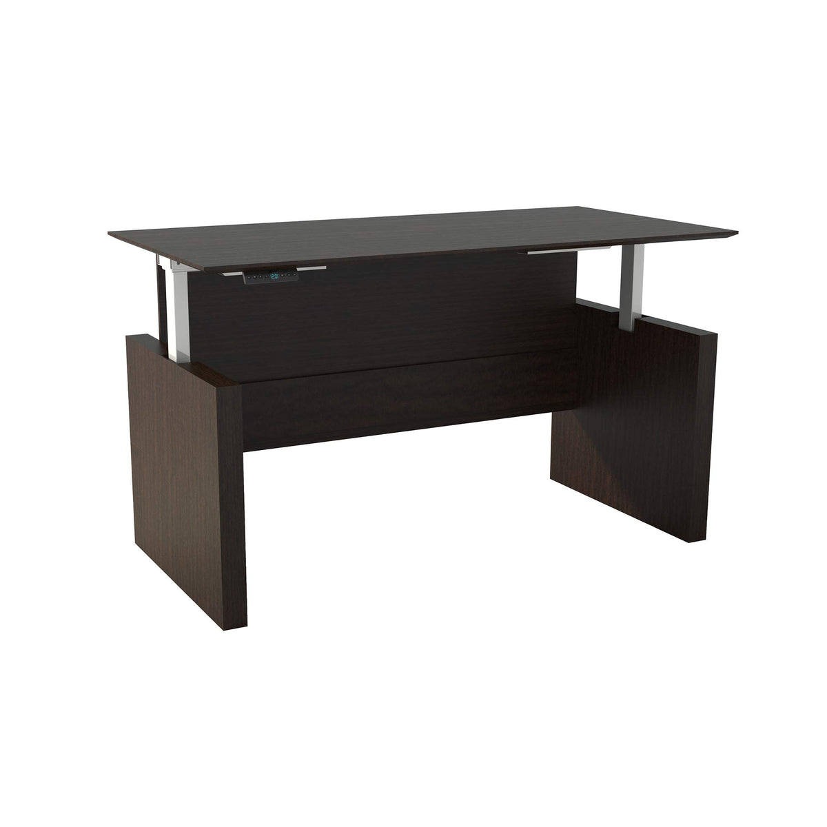 Medina Height-Adjustable 72&quot; Straight Height Adjustable Desk, Mocha