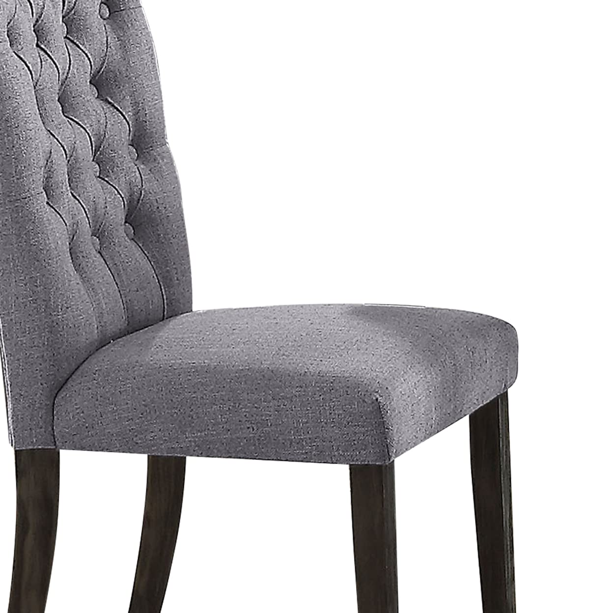 ACME Side Chair, Gray Fabric & Gray Oak