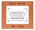 Sentimental Photo Frame Uncles And Nephews Are The #1 Team Wood Engraved 8x10 Landscape Picture Frame