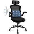 Ergonomic Office Chair with Adjustable Lumbar Support & Headrest - High Back Mesh Desk Chair with Flip-Up Armrests, Swivel Rolli