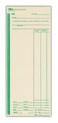 Tops Time Cards, Weekly, 1-Sided, 3-3/8' X 8-1/4', Manila, Green Print, 500-Count (1262)