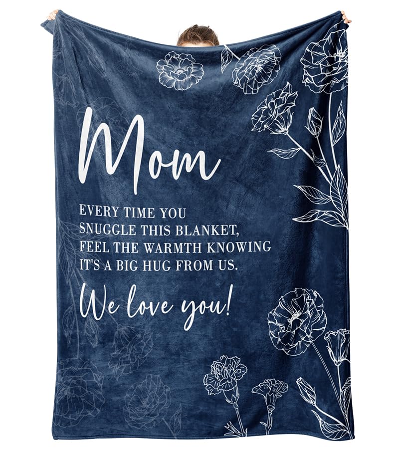 Throw Blanket Gifts For Mom, Mom Birthday Gifts, Birthday Gifts For Mom From Daughter Son, Mom Gifts For Valentines Mothers Day,