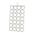 BESTOYARD Creative Paper Rattan Scarf Hanger Ring 28 Circle Scarf Organizer for Wardrobe Storage MultiFunction Display Stand Ra