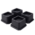 Btsd-Home Furniture Risers 2 Inch Bed Risers Heavy Duty Adjustable Dorm Bed Lifts Risers Table Desk Chair Leg Extenders 4 Pack B