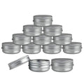 Screw Top Round Steel Tins, 1/2oz (24 Per Pack)