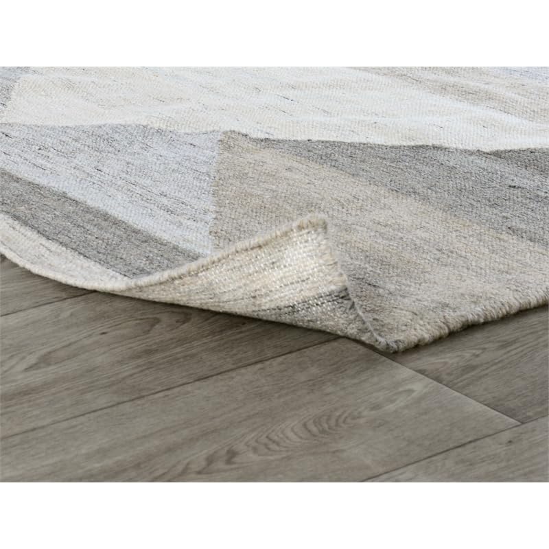Kosas Home Tierney 60 X 96 Geometric Polyester Fabric Area Rug In Gray