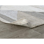 Kosas Home Tierney 60 X 96 Geometric Polyester Fabric Area Rug In Gray
