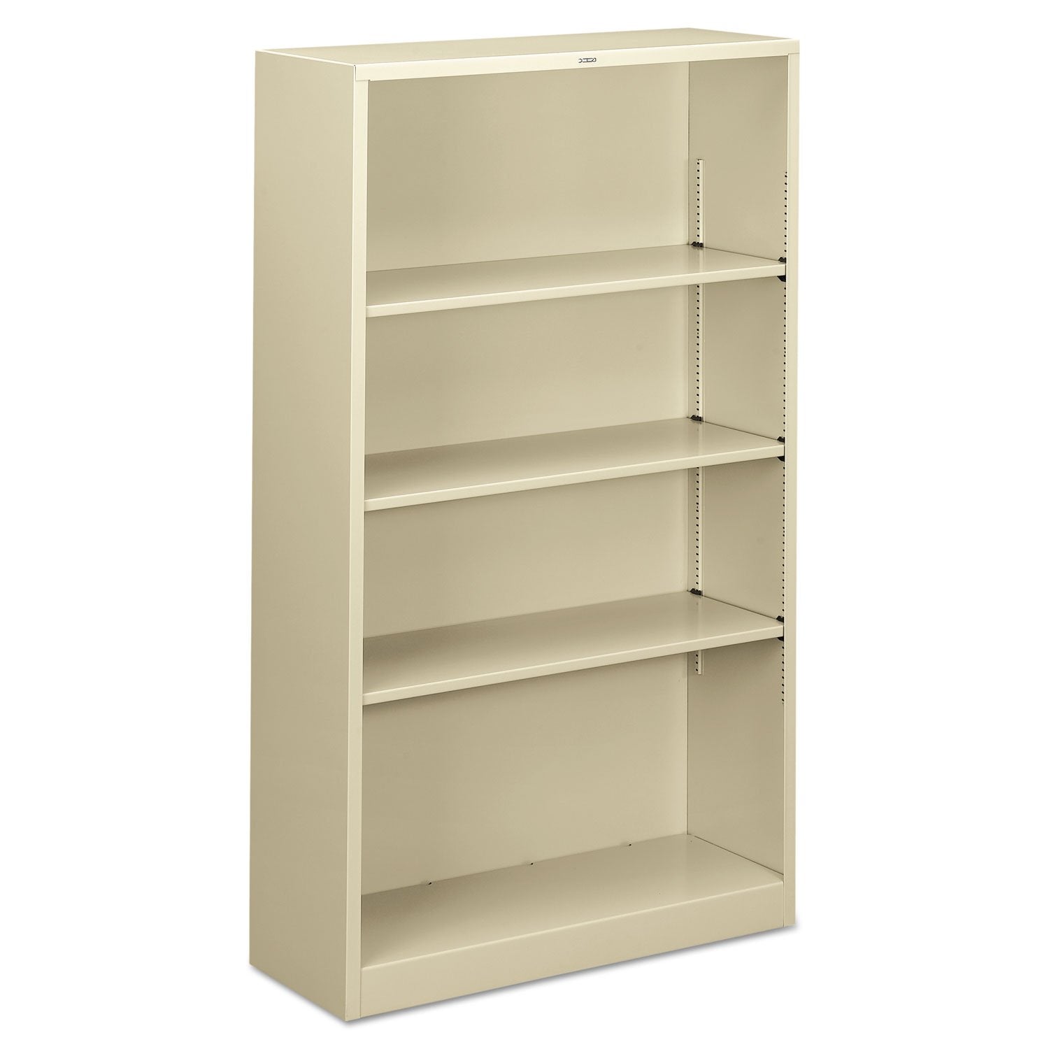 Hon S60Abcl Four Shelf Metal Bookcase, 34-1/2W X 12-5/8D X 59H, Putty