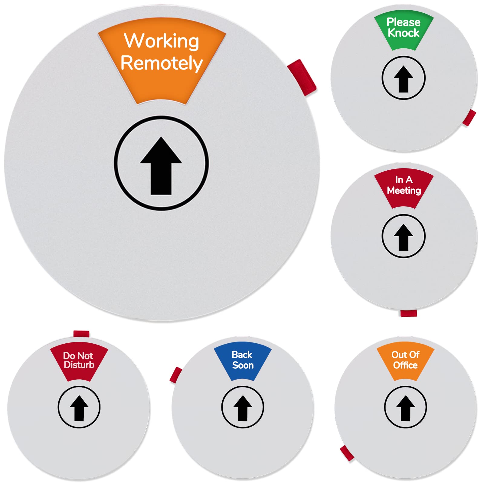 Office Door Sign, 6 Options Available And Away, Do Not Disturb Rotating Sign For Doors, Out Of Office Door Sign,6 Inches