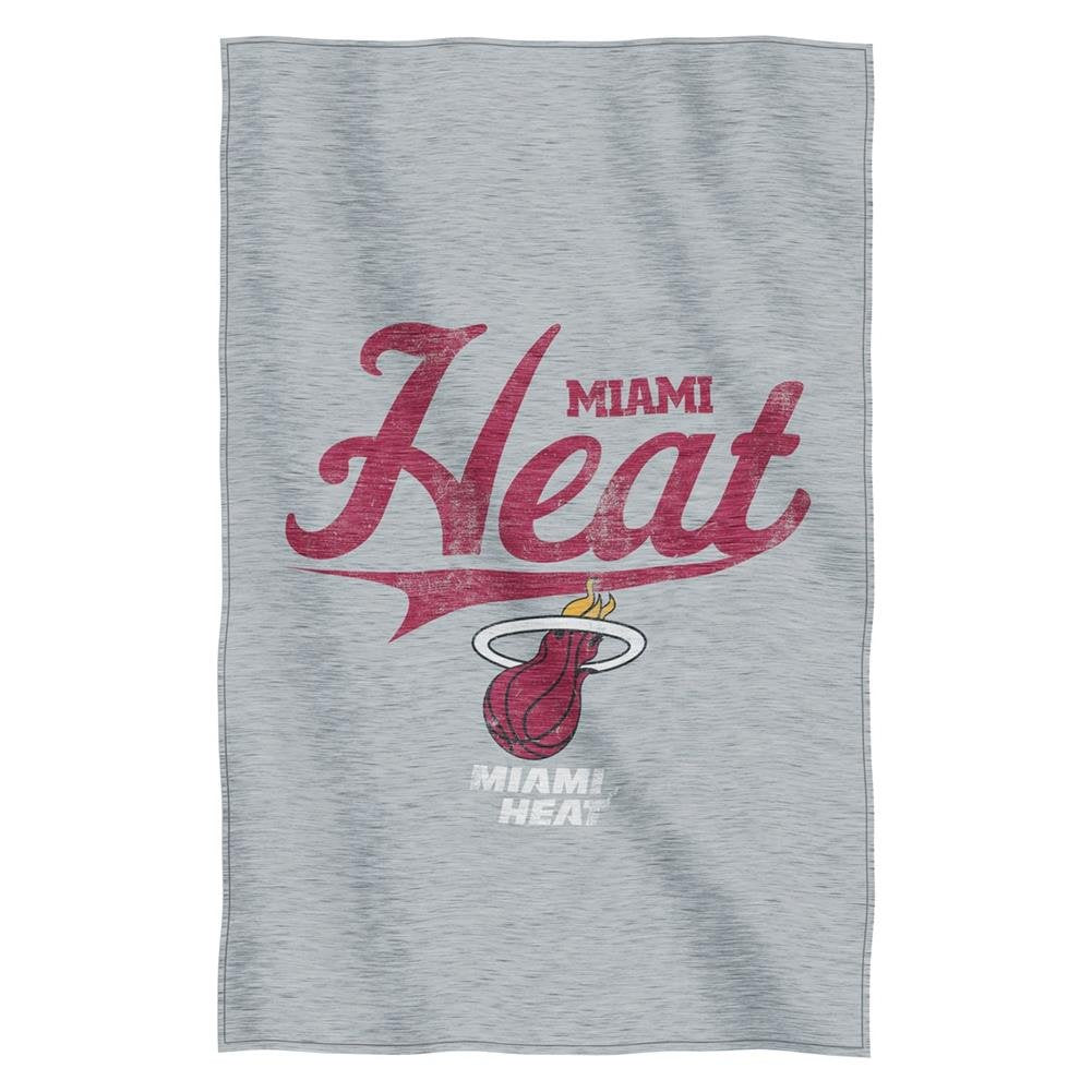 NBA Miami Heat Script Sweatshirt Throw Blanket, 54 x 84