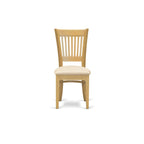 East West Furniture CAVA5C-OAK-C 5 Piece Dining Table Set for 4 Includes a Rectangle Kitchen Table and 2 Linen Fabric Dining Chairs with 2 Benches, 36x60 Inch, Oak