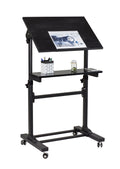 Mobile Lectern Stand Up Desk