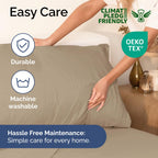 Extra Deep Pocket Cal King Sheets - 4 Piece Breathable & Cooling Bed Sheets - Hotel Luxury Bed Sheet Set - Soft, Wrinkle Free & Comfy - Easily Fits Extra Deep Mattresses - Deep Pocket Cream Sheets Set