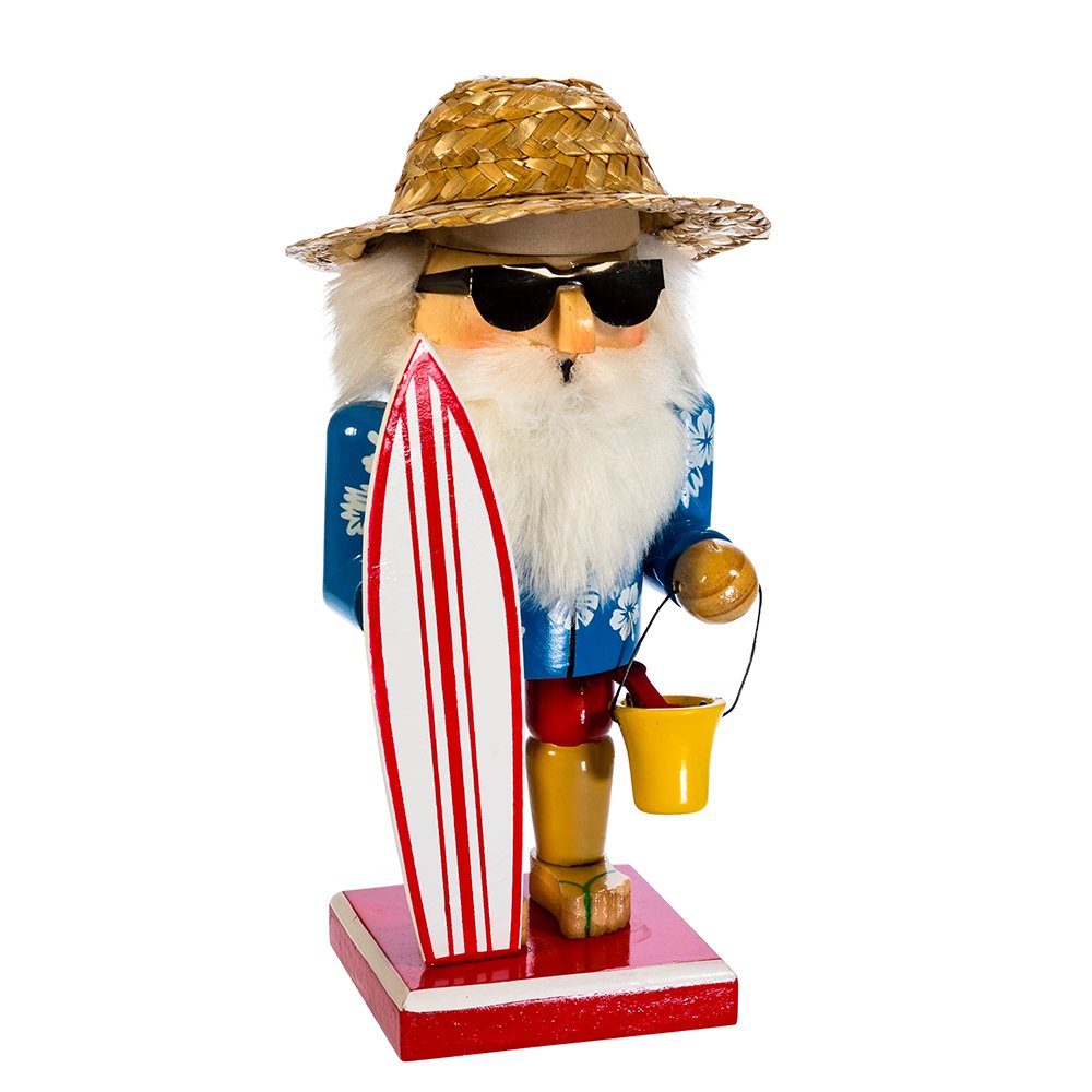 Kurt S. Adler, Inc. C5876 Kurt Adler 8 Surfer Santa Nutcracker