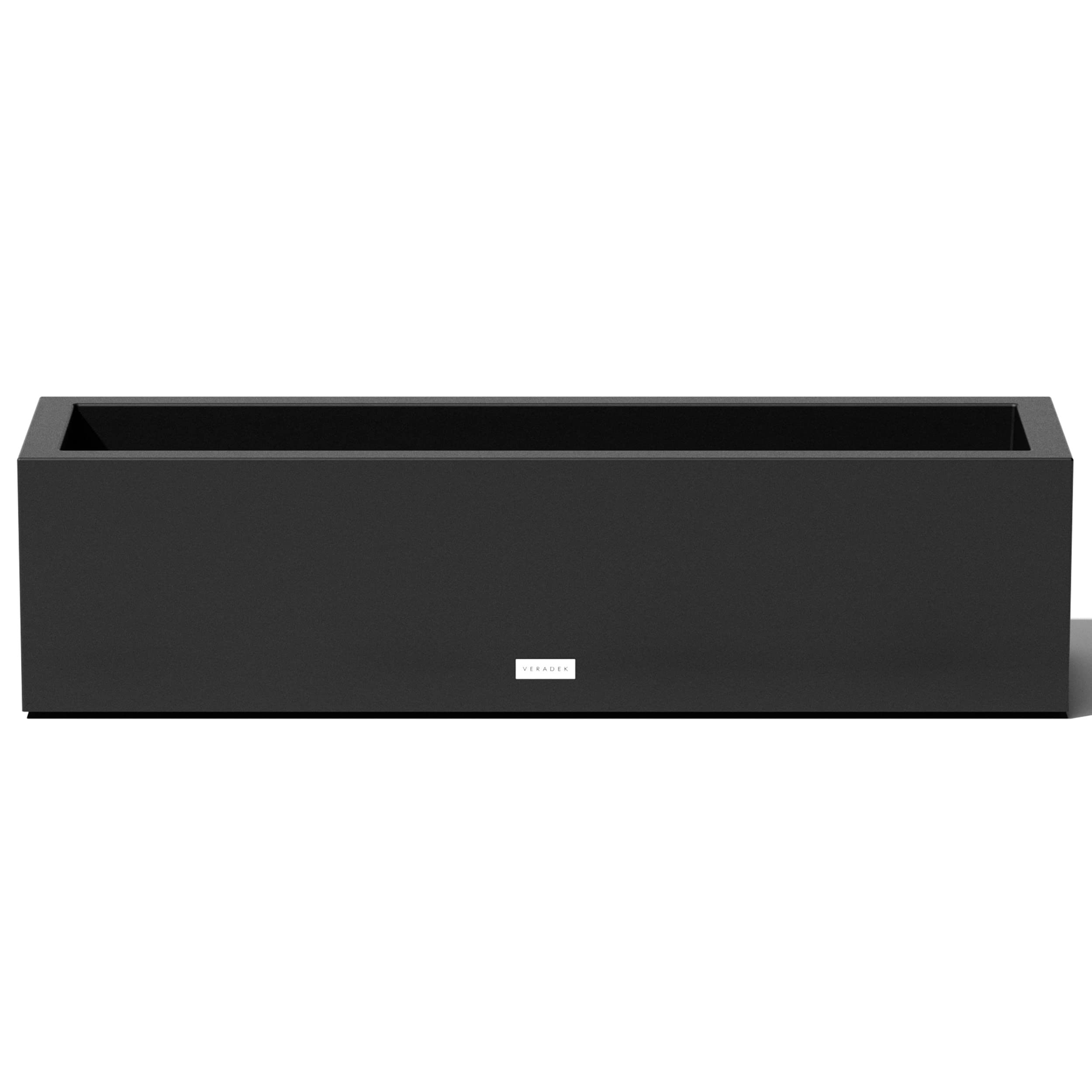 Veradek Block Series Window Box Planter - Rectangular Flower Pot For Indoor Or Outdoor Window Sill/Balcony | All-Weather Use Wit