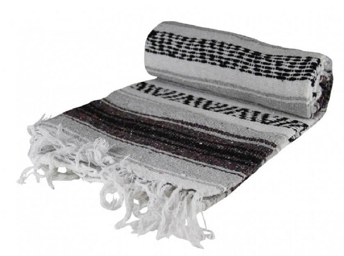 Coast2Coast Authentic Mexican Falsa Blanket (Grey)