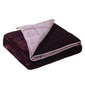 Satwip Pink Weighted Blanket 15 Pounds, Fuzzy Warm Flannel Throw Blanket With Soft Breathable Sanded, 48 X 72 Inches, Red Pink