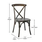 Flash Furniture HERCULES Series Early American Cross Back Chair