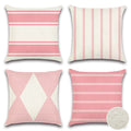 Otostar Outdoor Waterproof Pillow Covers 18X18 Inch Geometry Decorative Throw Pillow Cases Square Modern Cushion Case Garden Thr